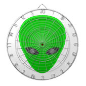 Alien Head Mind Control Dartbord (Voorkant)