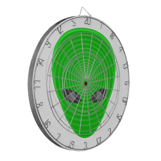 Alien Head Mind Control Dartbord (Voorkant Links)