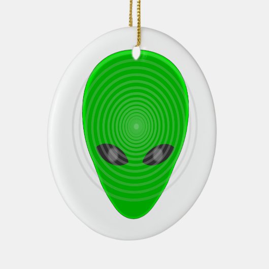 Alien Head Mind Control Keramisch Ornament (Rechts)