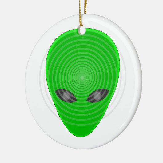 Alien Head Mind Control Keramisch Ornament (Links)
