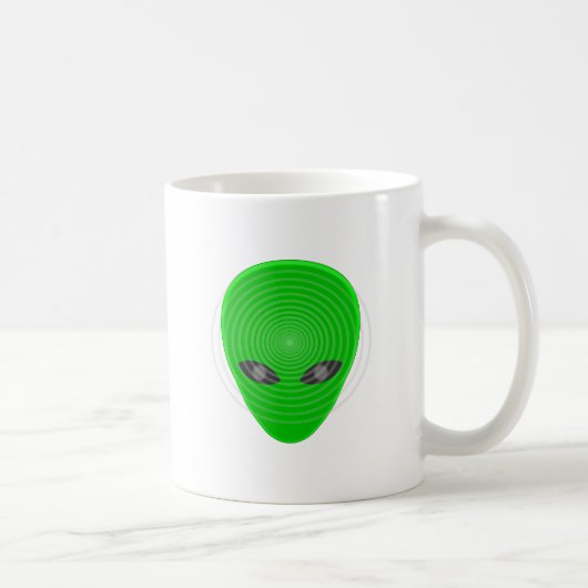 Alien Head Mind Control Koffiemok (Rechts)