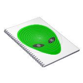 Alien Head Mind Control Notitieboek (Rechterzijde)