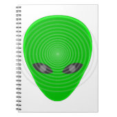 Alien Head Mind Control Notitieboek (Voorkant)
