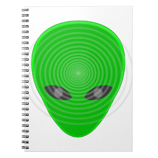 Alien Head Mind Control Notitieboek (Voorkant)