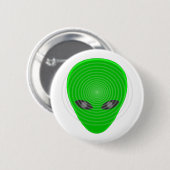 Alien Head Mind Control Ronde Button 5,7 Cm (Voorkant /achterkant)