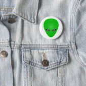Alien Head Mind Control Ronde Button 5,7 Cm (In situ)