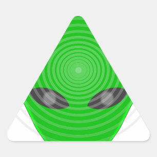 Alien Head Mind Control Sticker