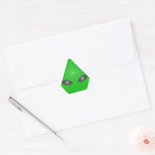 Alien Head Mind Control Sticker (Envelop)