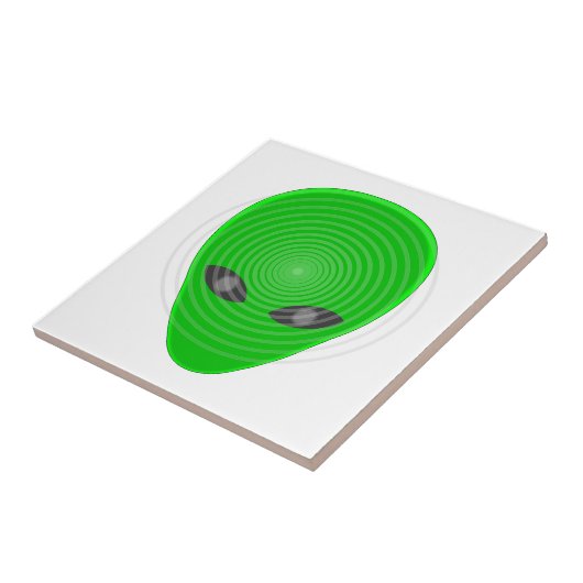 Alien Head Mind Control Tegeltje (Zijkant)