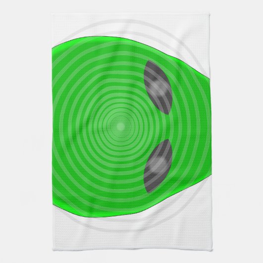 Alien Head Mind Control Theedoek (Verticaal)