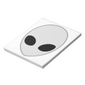 Alien Head Notitieblok (Linkerzijde)