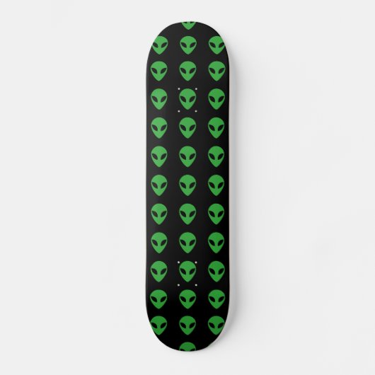 Alien Head Persoonlijk Skateboard (Voorkant)