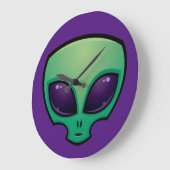Alien Head-pictogram Grote Klok (Hoek)