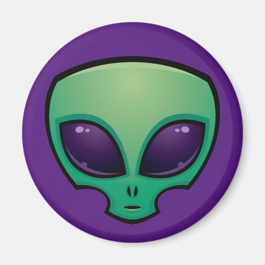 Alien Head-pictogram Magneet (Voorkant)