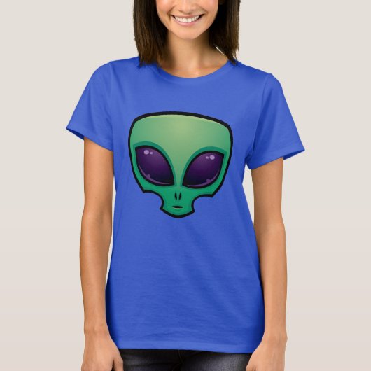 Alien Head-pictogram T-shirt (Voorkant)
