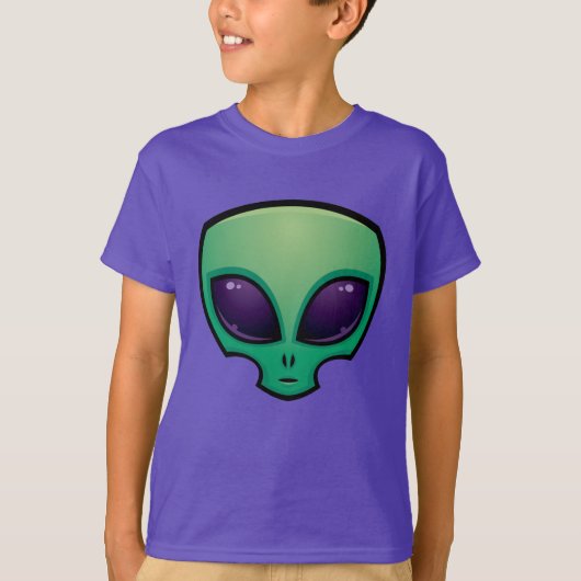 Alien Head-pictogram T-shirt (Voorkant)