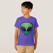 Alien Head-pictogram T-shirt (Voorkant volledig)