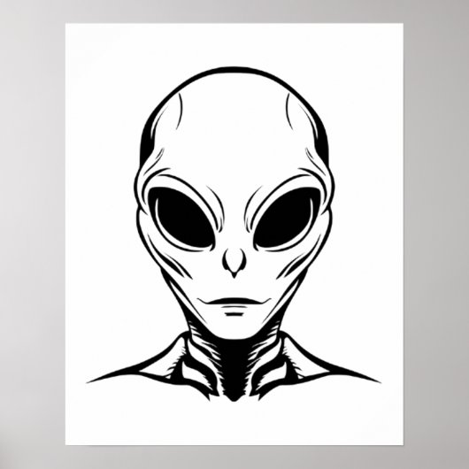 Alien Head Poster (Voorkant)