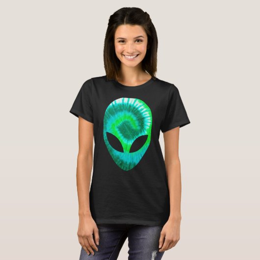 Alien Head Rave Buitenaardse Mars - Techno T-shirt (Voorkant volledig)