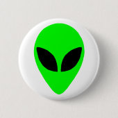 Alien Head Ronde Button 5,7 Cm (Voorkant)