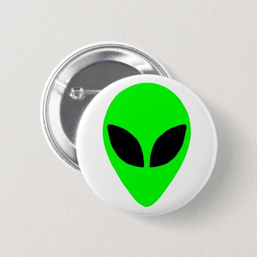 Alien Head Ronde Button 5,7 Cm (Voorkant /achterkant)