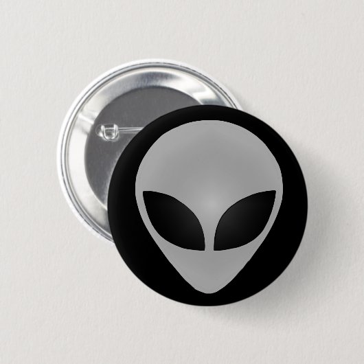 Alien Head Ronde Button 5,7 Cm (Voorkant /achterkant)
