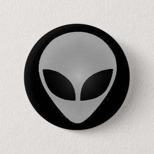 Alien Head Ronde Button 5,7 Cm