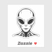 Alien Head Sticker (Vel)