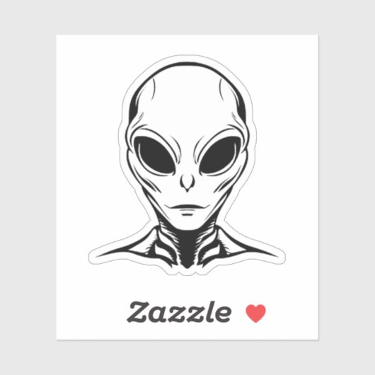 Alien Head Sticker (Vel)