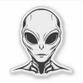 Alien Head Sticker (Voorkant)