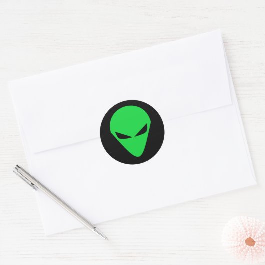 Alien Head Sticker (Envelop)