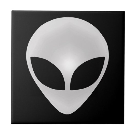Alien Head Tegeltje (Voorkant)