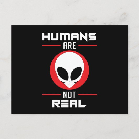 Alien Head Ufo Aliens Area 51 Space Funny Gift Briefkaart (Voorkant)