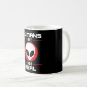 Alien Head Ufo Aliens Area 51 Space Funny Gift Koffiemok (Voorkant rechts)