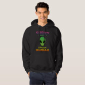 Alien Head Ufo Aliens Space Area 51 Funny Gift Hoodie (Voorkant volledig)