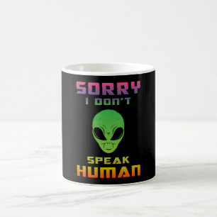 Alien Head Ufo Aliens Space Area 51 Funny Gift Koffiemok