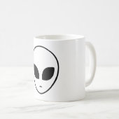 Alien Head UFO Aliens Space Area 51 Gift Idee Koffiemok (Voorkant rechts)
