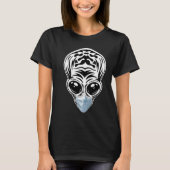 Alien Head UFO Face Mask Ik geloof Aliens UFO T-shirt (Voorkant)
