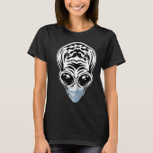 Alien Head UFO Face Mask Ik geloof Aliens UFO T-shirt (Voorkant)
