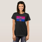 Alien Head UFO Peace Sign Gaylien Bisexual Pride F T-shirt (Voorkant volledig)