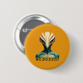 Alien Head - we bestaan Ronde Button 5,7 Cm (Voorkant /achterkant)