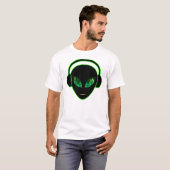Alien Headphones T-Shirt (Voorkant volledig)