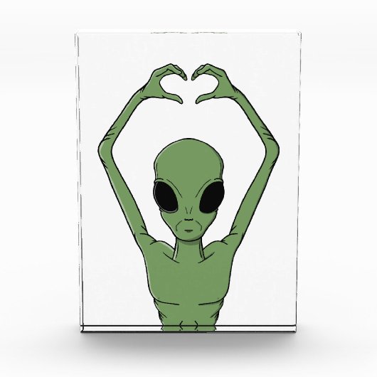 Alien Heart Pose Fotoblokken (Voorkant)