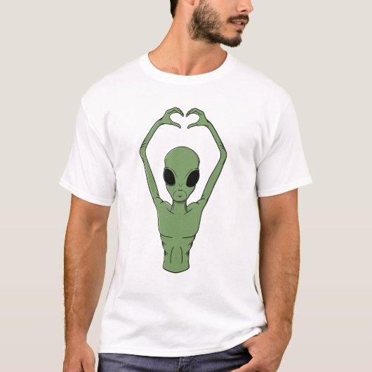 Alien Heart Pose T-shirt (Voorkant)