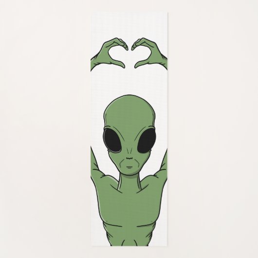 Alien Heart Pose Yogamat (Voorkant)
