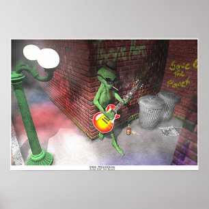 Alien heeft de blauwdruk poster