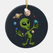 Alien heeft leven gevonden keramisch ornament (Voorkant)