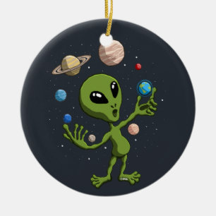 Alien heeft leven gevonden keramisch ornament