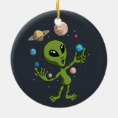 Alien heeft leven gevonden keramisch ornament (Achterkant)