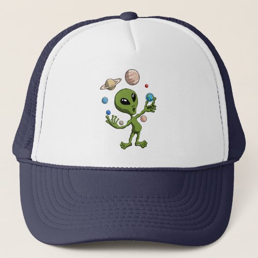 Alien heeft leven gevonden trucker pet (Voorkant)